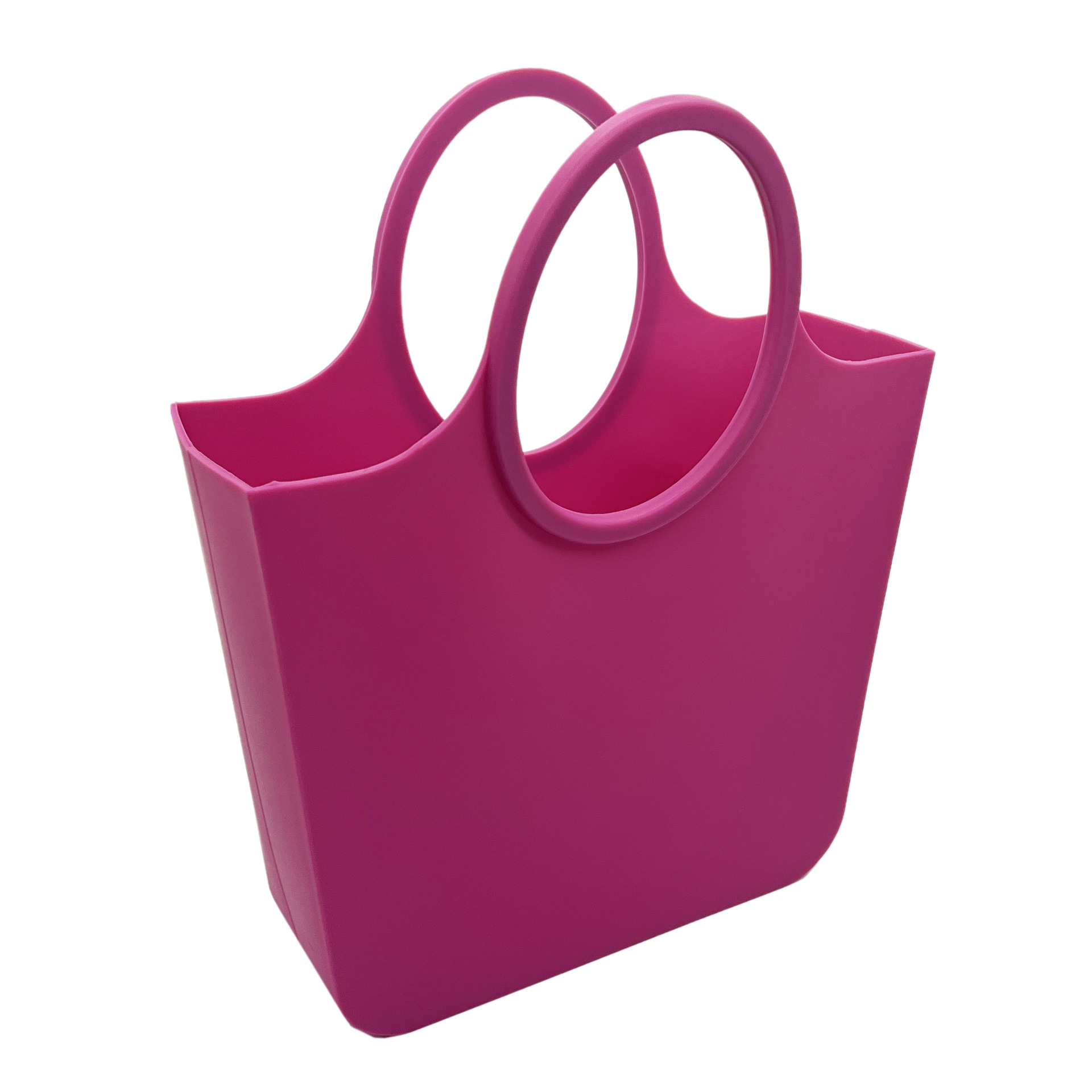 Custom Silicone Beach Grocery Tote Bag with Round Handles 7