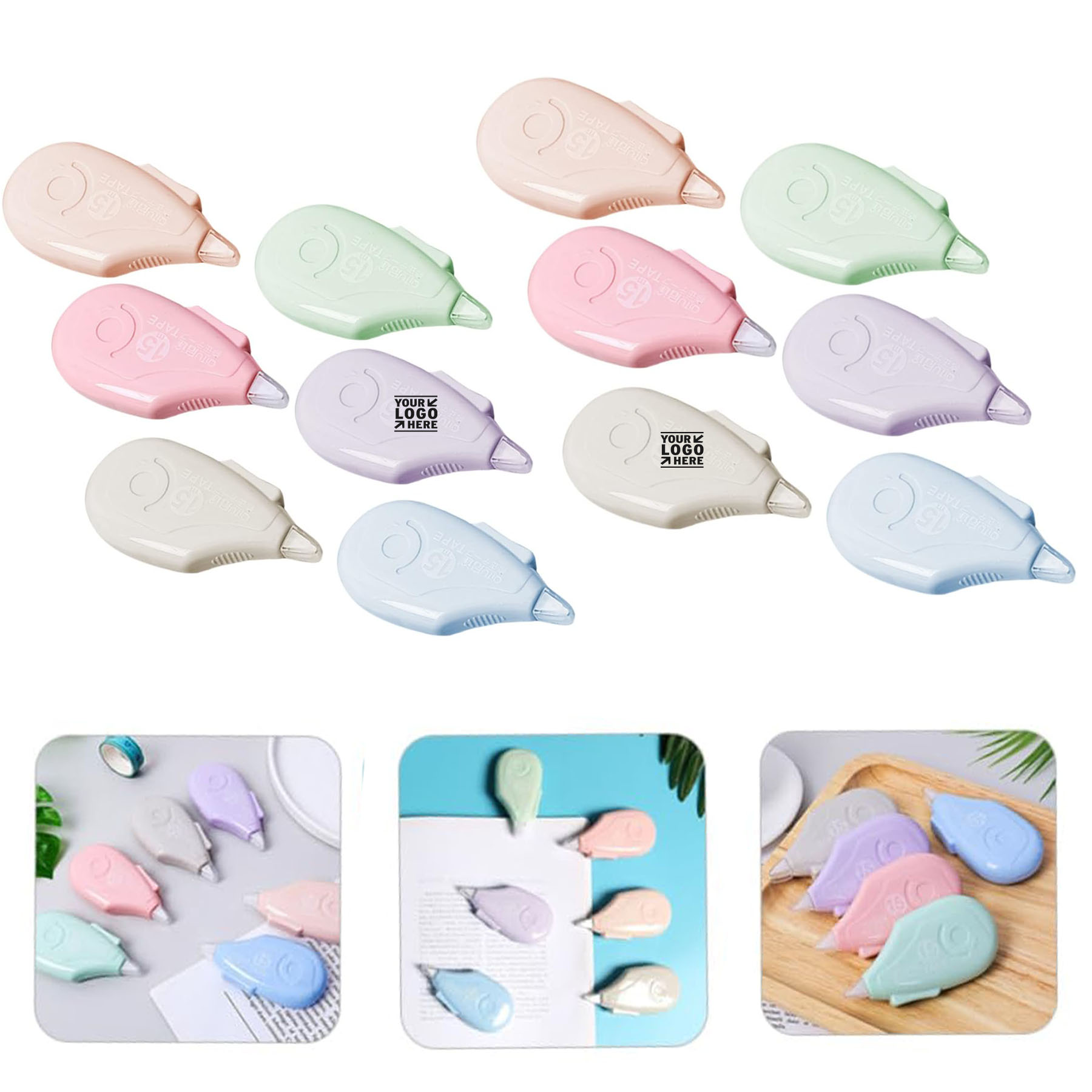 Correction Stationery Masking Wipe Out Liquid Eraser Writing White Gaffer Tape Pen 2