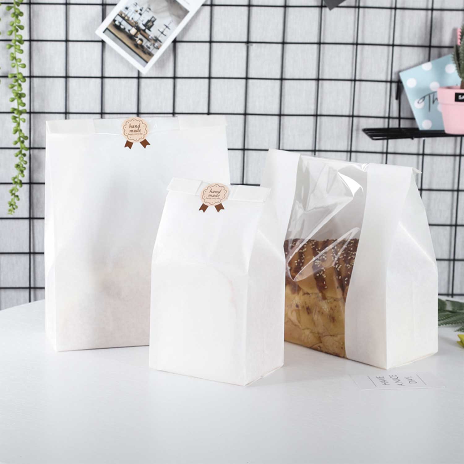 paper bags w/ widow 2