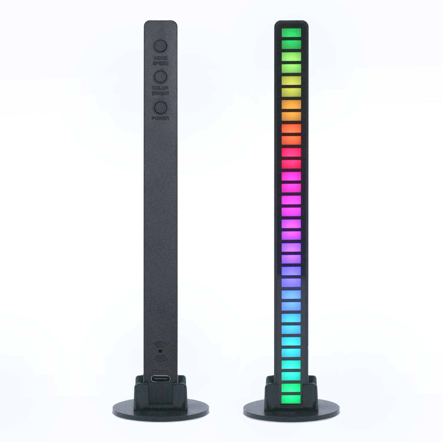 RGB Voice Control LED Music Pickup Light Bar 2
