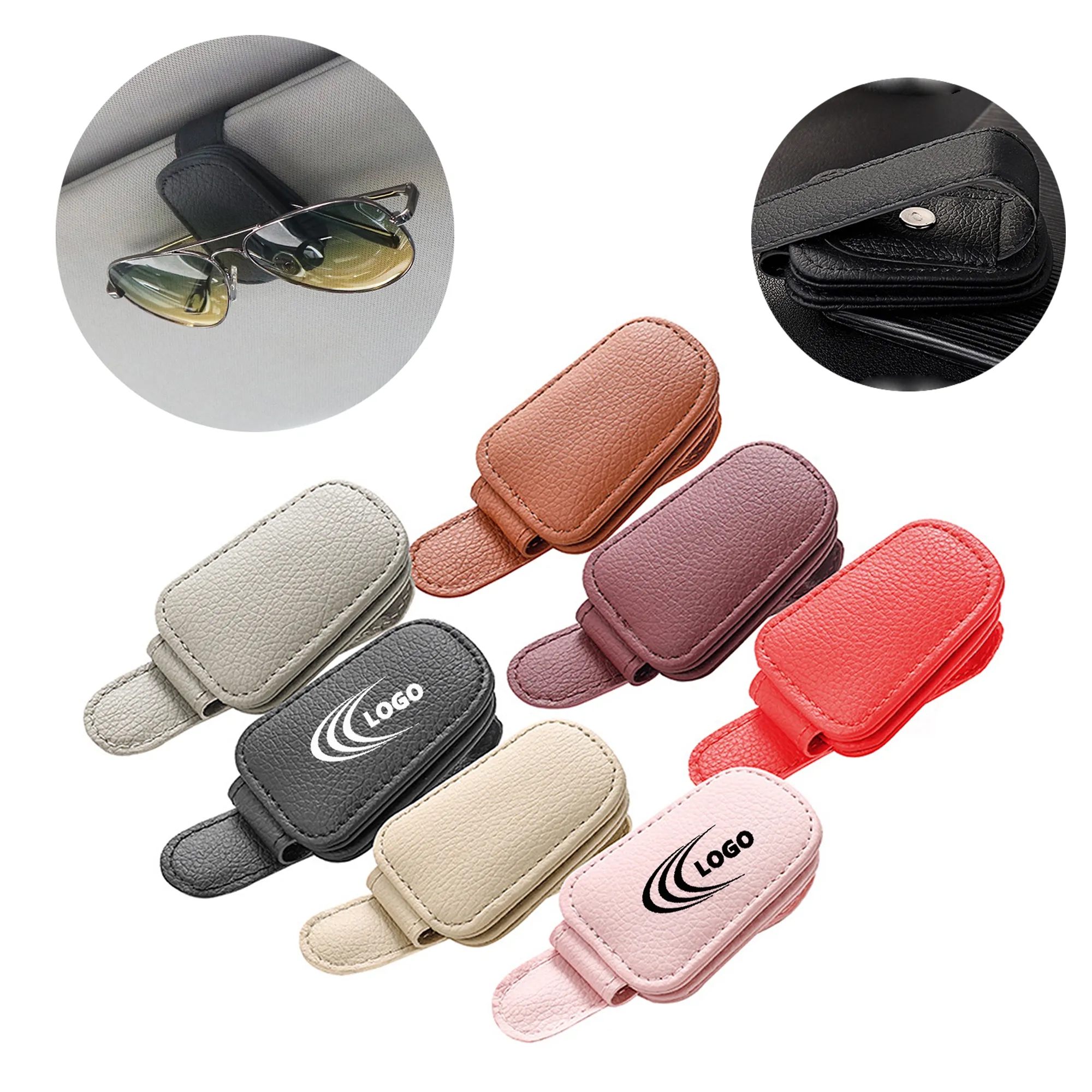 Car Glasses Holder Sunglasses Clip Organizer 2