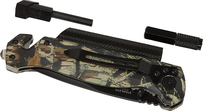 Camo Survival/Rescue Knife 10
