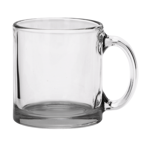 Red Eye 13 oz Libbey Clear Glass Coffee Mug 55
