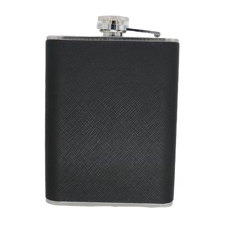 5 / 6 oz Stainless Steel Liquor Flask With Cigarette Case 3