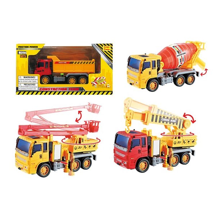 Friction Construction Vehicles - 4 Styles 8.5" 1