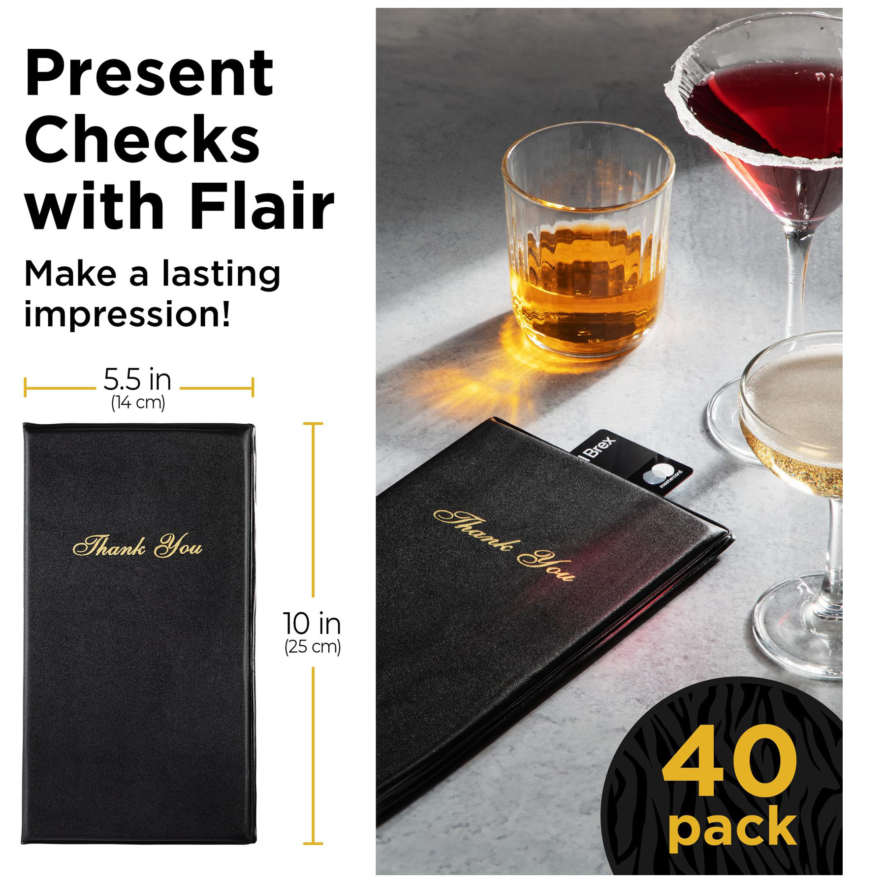 Restaurant Menu and Check Holders 4