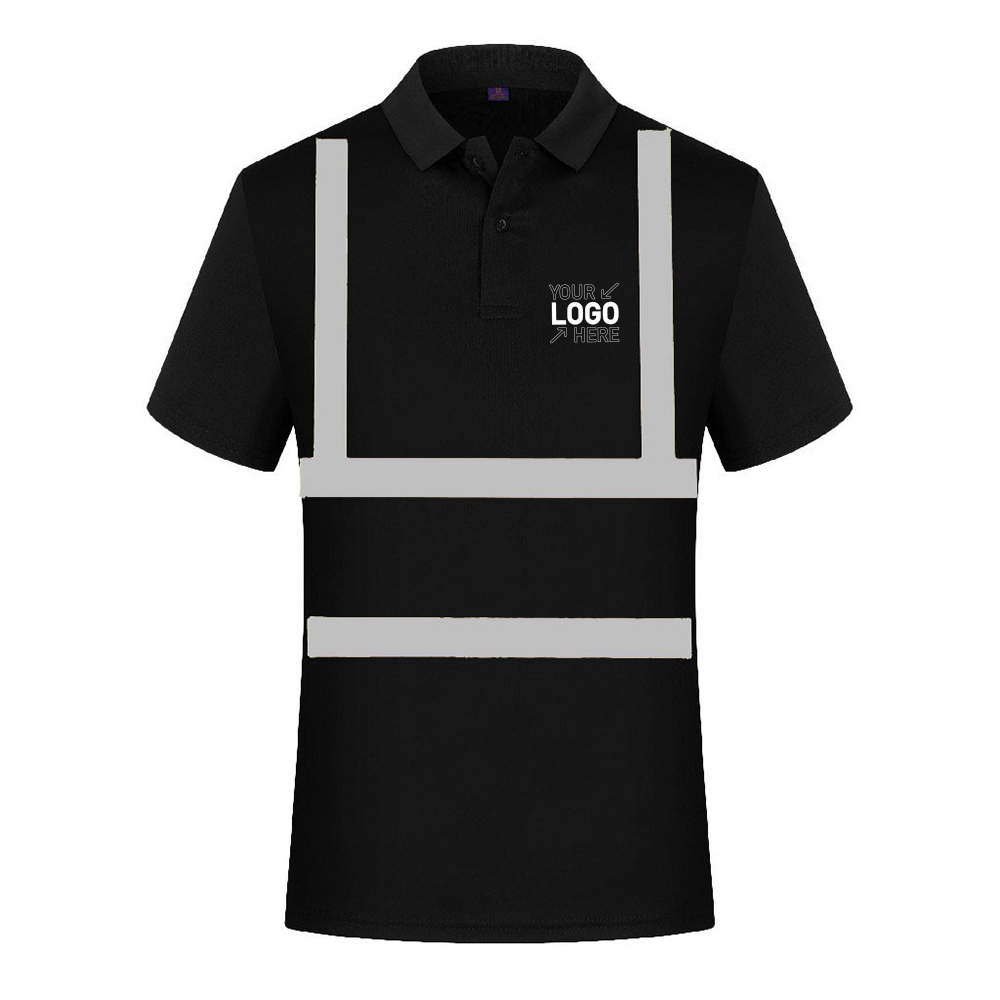 High Visibility Reflective Construction Safety Polo T Shirt 5
