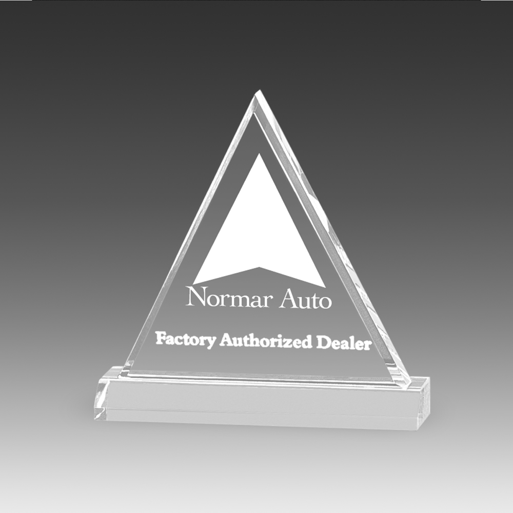 8" Corporate Beveled Triangle Award 2