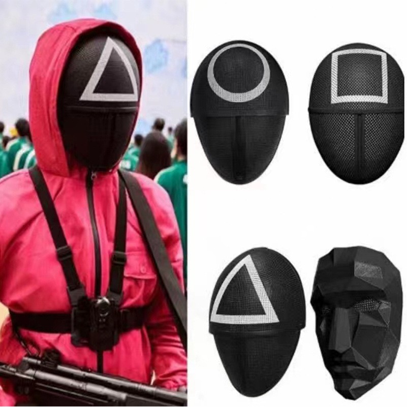 2021 Squid Game Mask/Costume Cosplay Face Cover Masquerade Accessories For Halloween Props 2