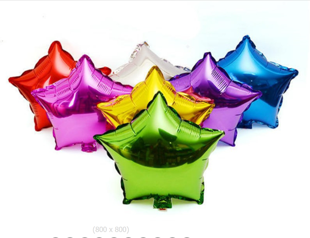18 inch pentagonal aluminum film balloon