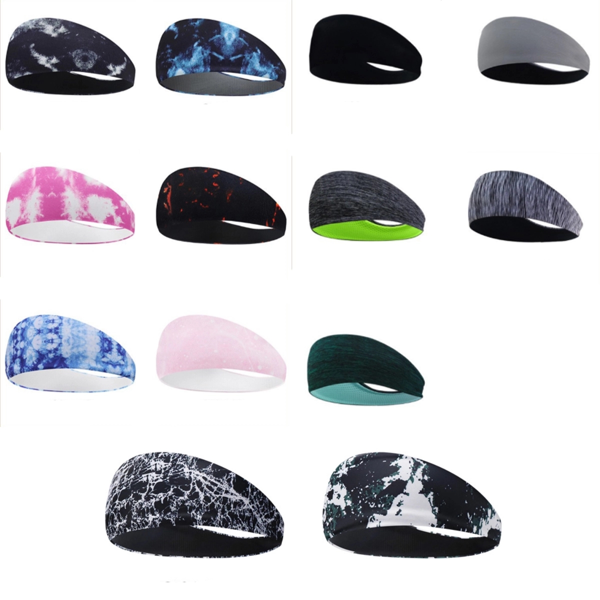 Sports Unisex Hairband Sweat Wicking Head Band Sweatbands 3