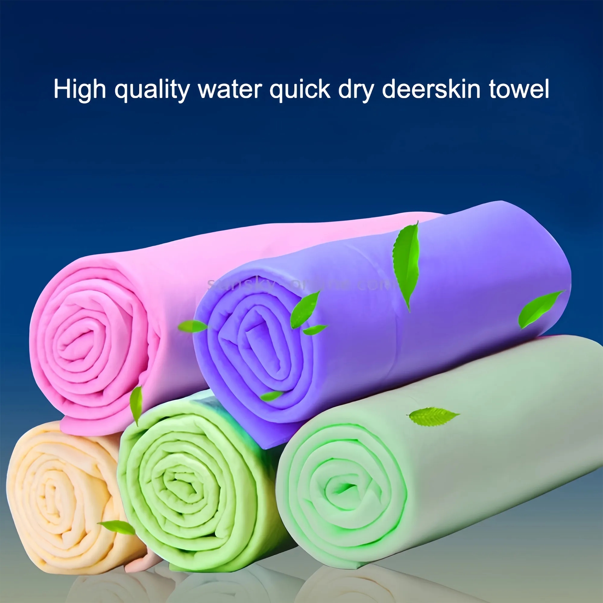 Pure Color Pet Absorbent Bath Towel In Bucket 3