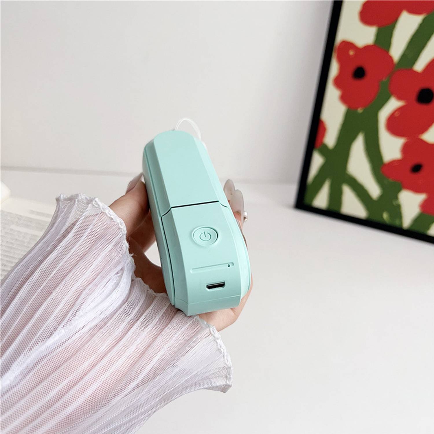 Creative Folding Handheld USB Charging Portable Mini Fan 7
