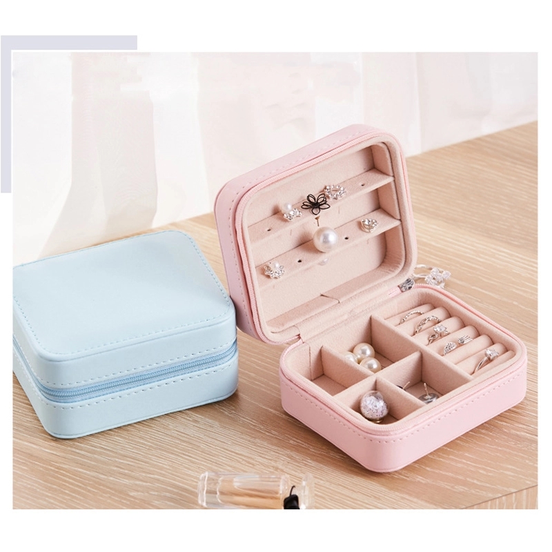 Portable Travel Jewelry Organizer Box & Earring Ring Storage 9