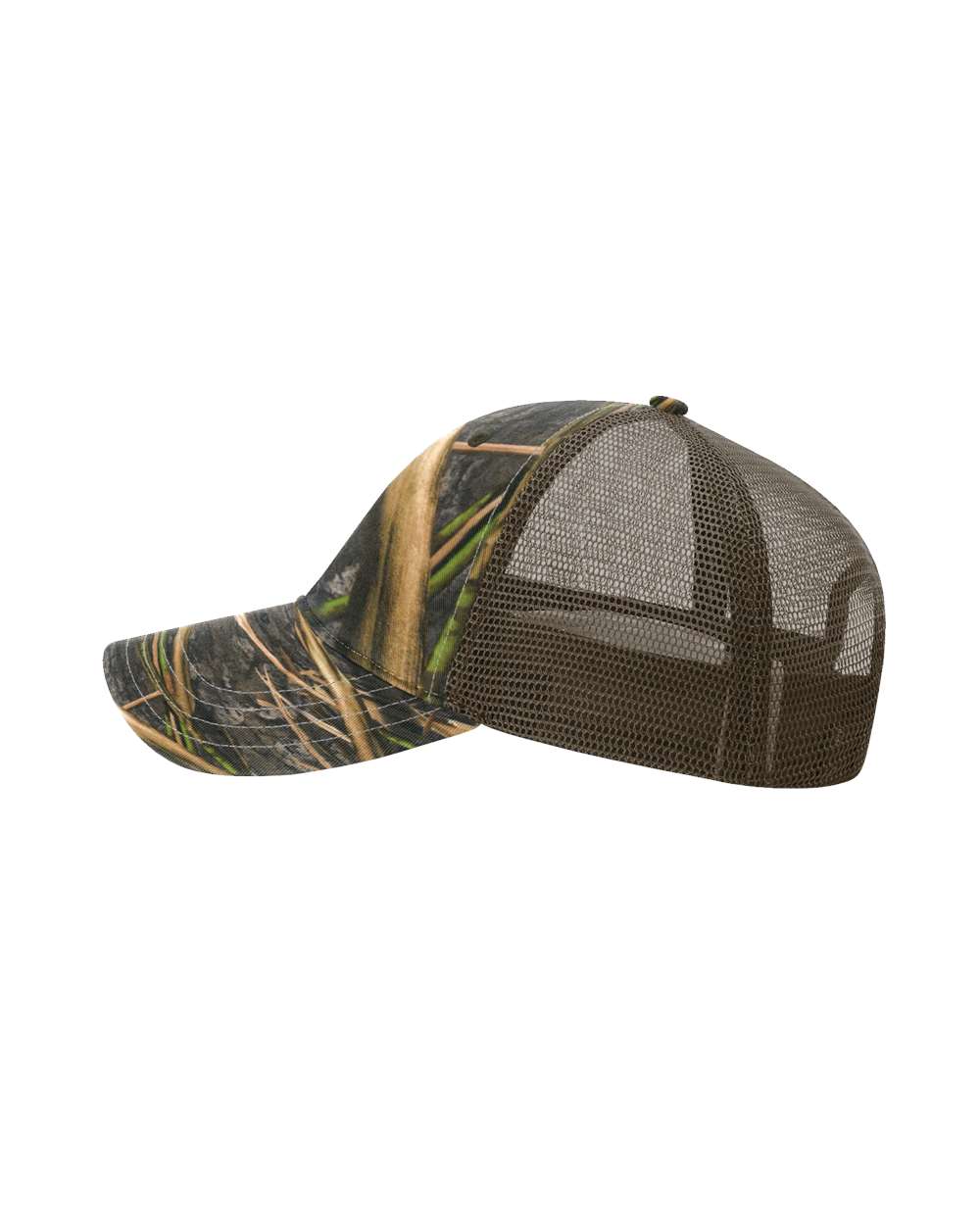 Garment Washed Printed Trucker Cap - 111P 34