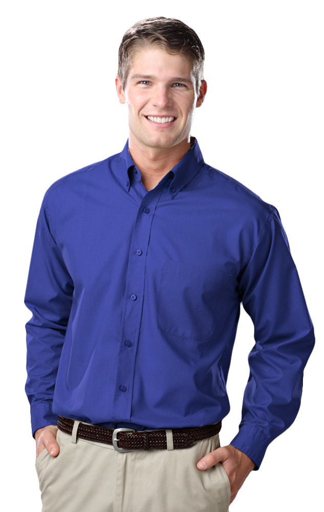 Men's L/S Value Poplin Shirt 13