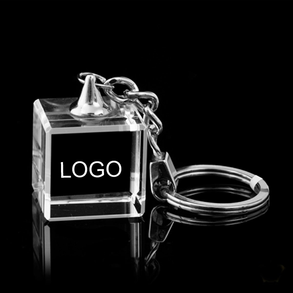Cube Crystal Keychains 1