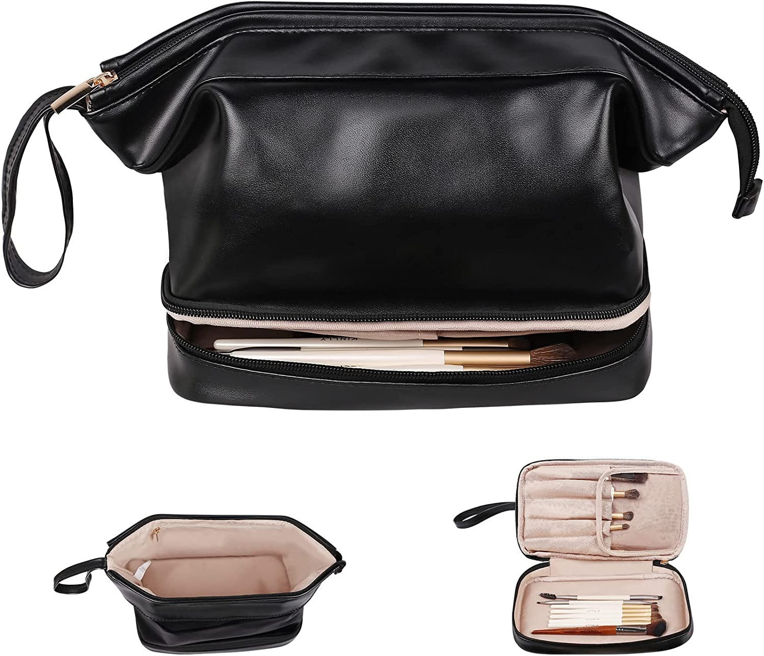 PU Leather Zipper Makeup Bag 2