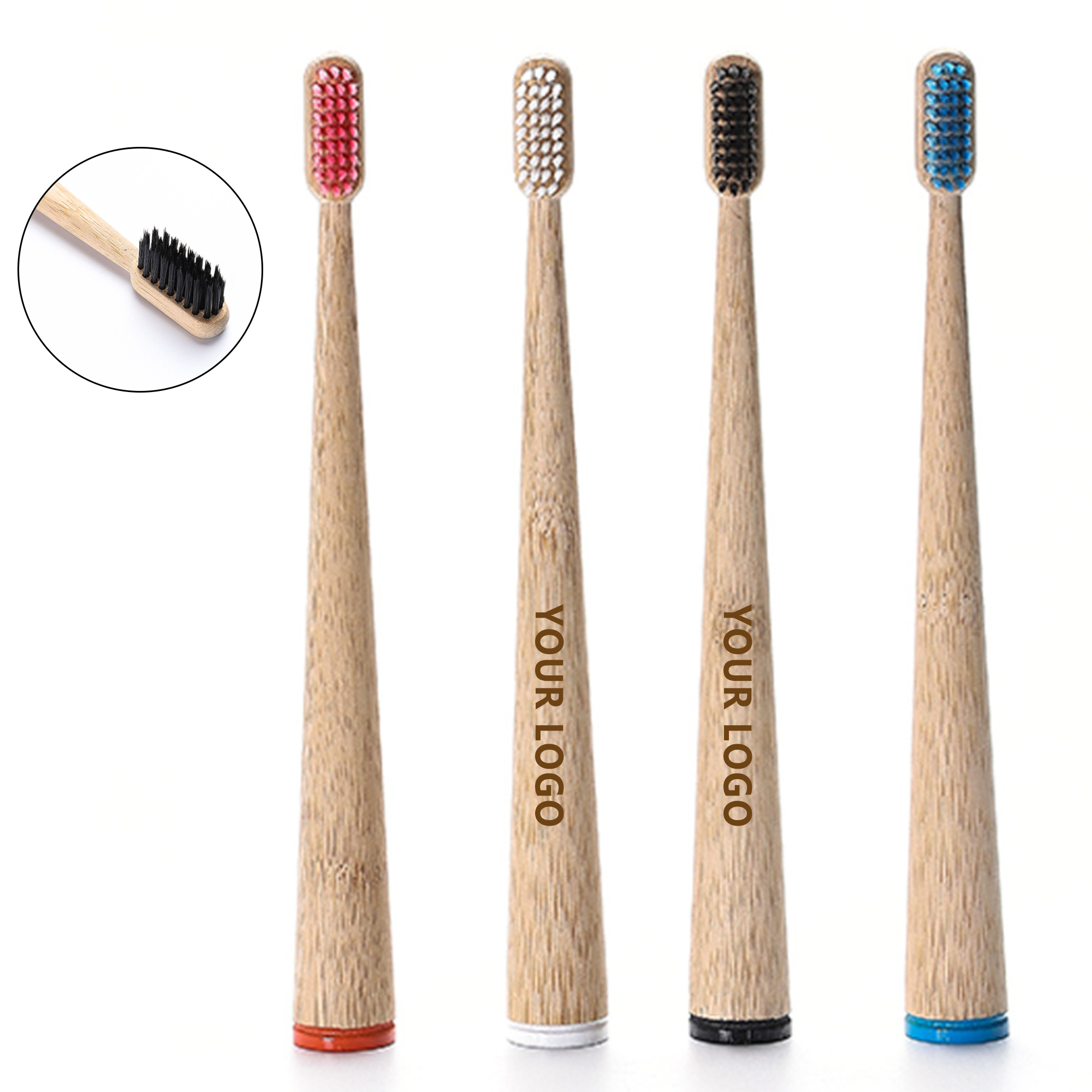 Eco-friendly Bamboo Handle Self-standing Toothbrush 2