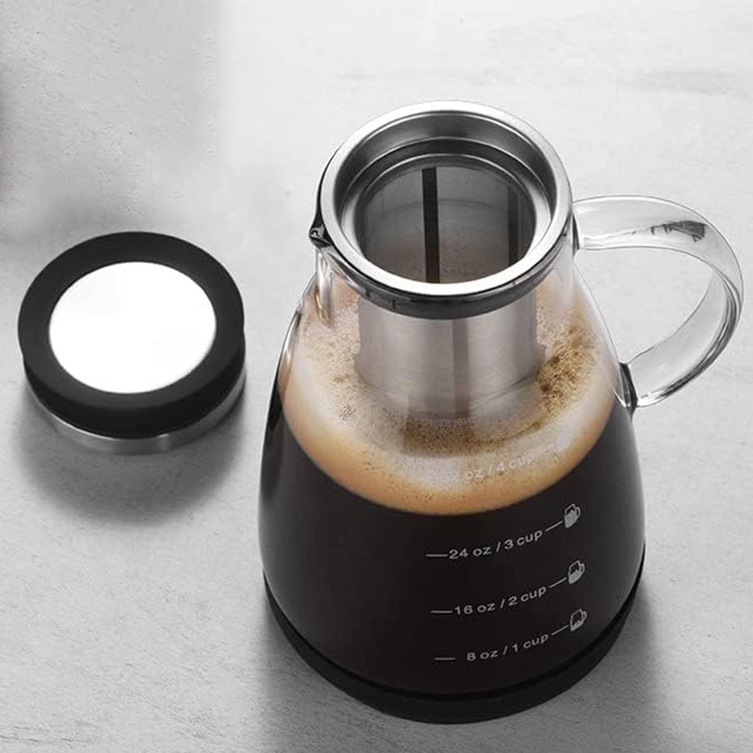 32oz Airtight Cold Brew Iced Coffee Maker 6