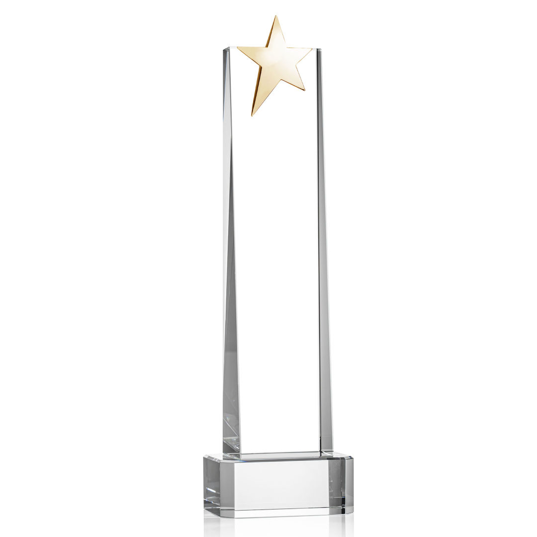 Fanshaw Gold Star Award on Base - Clear 10