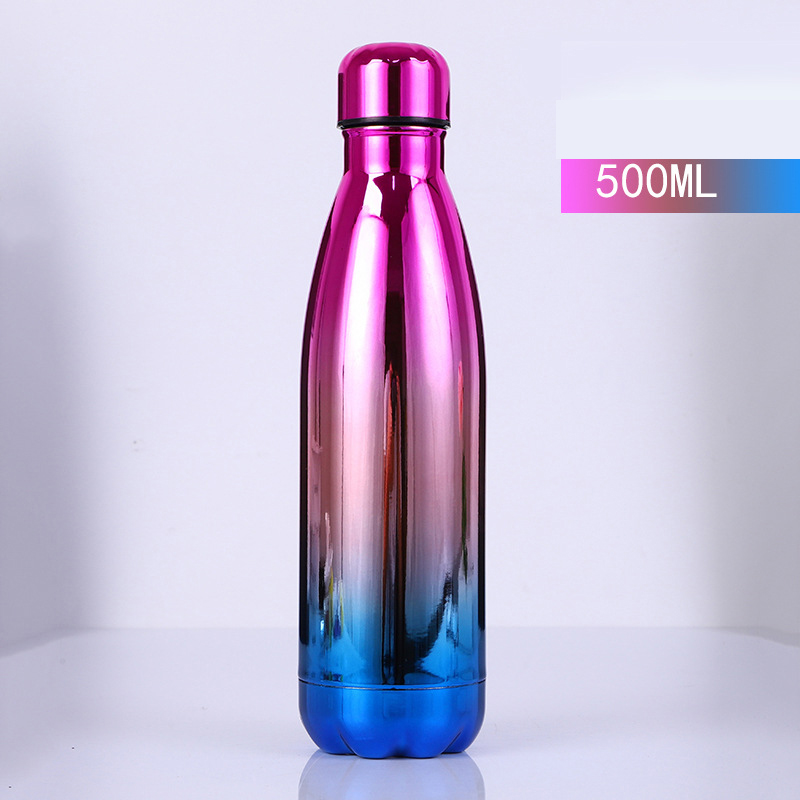 17Oz Colorful Electroplating Double Wall Insulated Sports Bottle 11