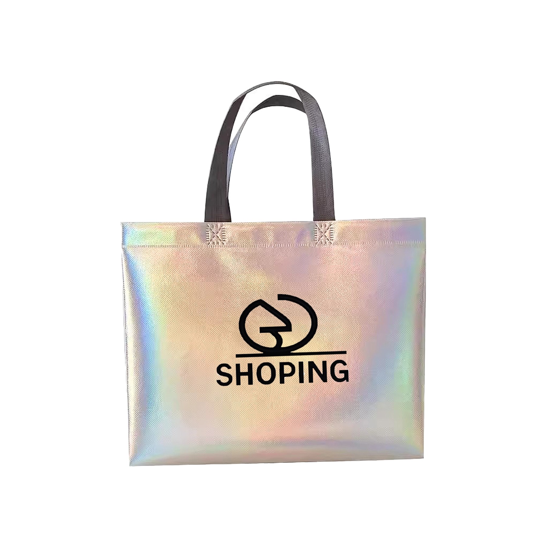 Glossy Reusable Laser Dazzle Laminating Grocery Bags