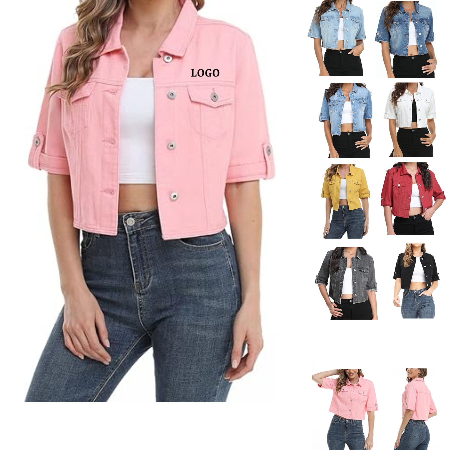 Women's Short Denim Jacket 6