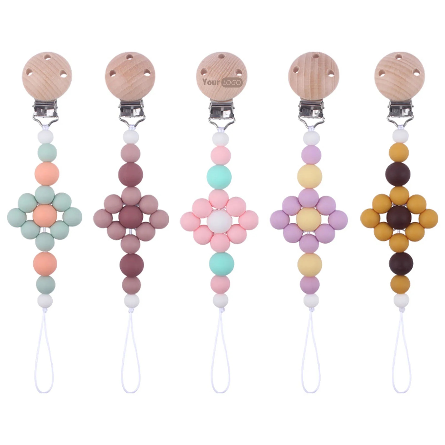 Baby Soothing Beech Pacifier Clip 3