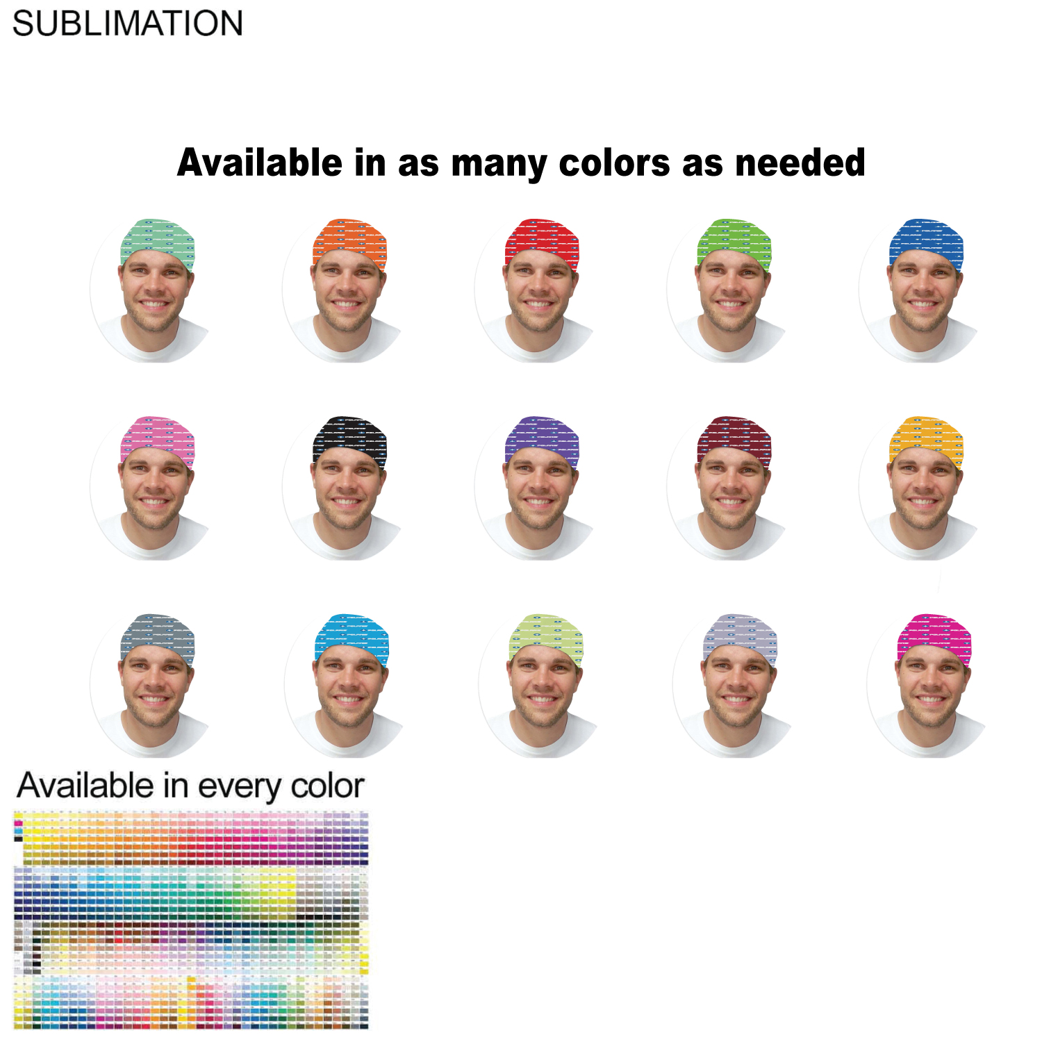 48 Hr Quick Ship - Team Building Sublimated BEST VALUE Lightweight Seamless Neck Gaiter 5
