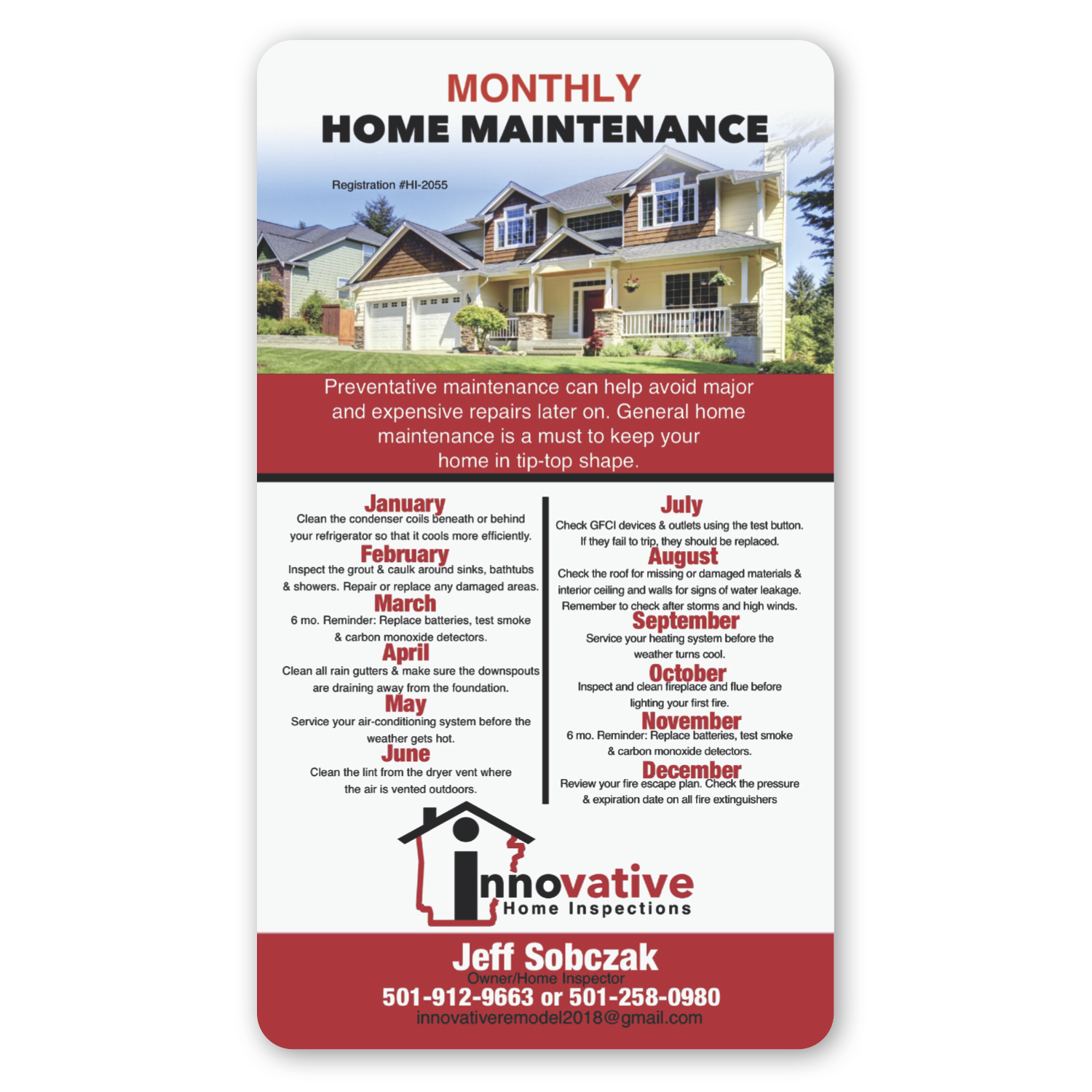 Round Corner Magnet 4 x 7