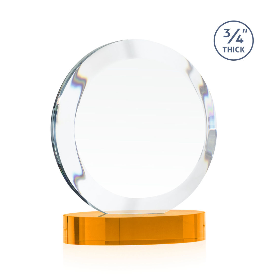 Gibralter Vividprint™ Award on Alberton Base - Amber 6