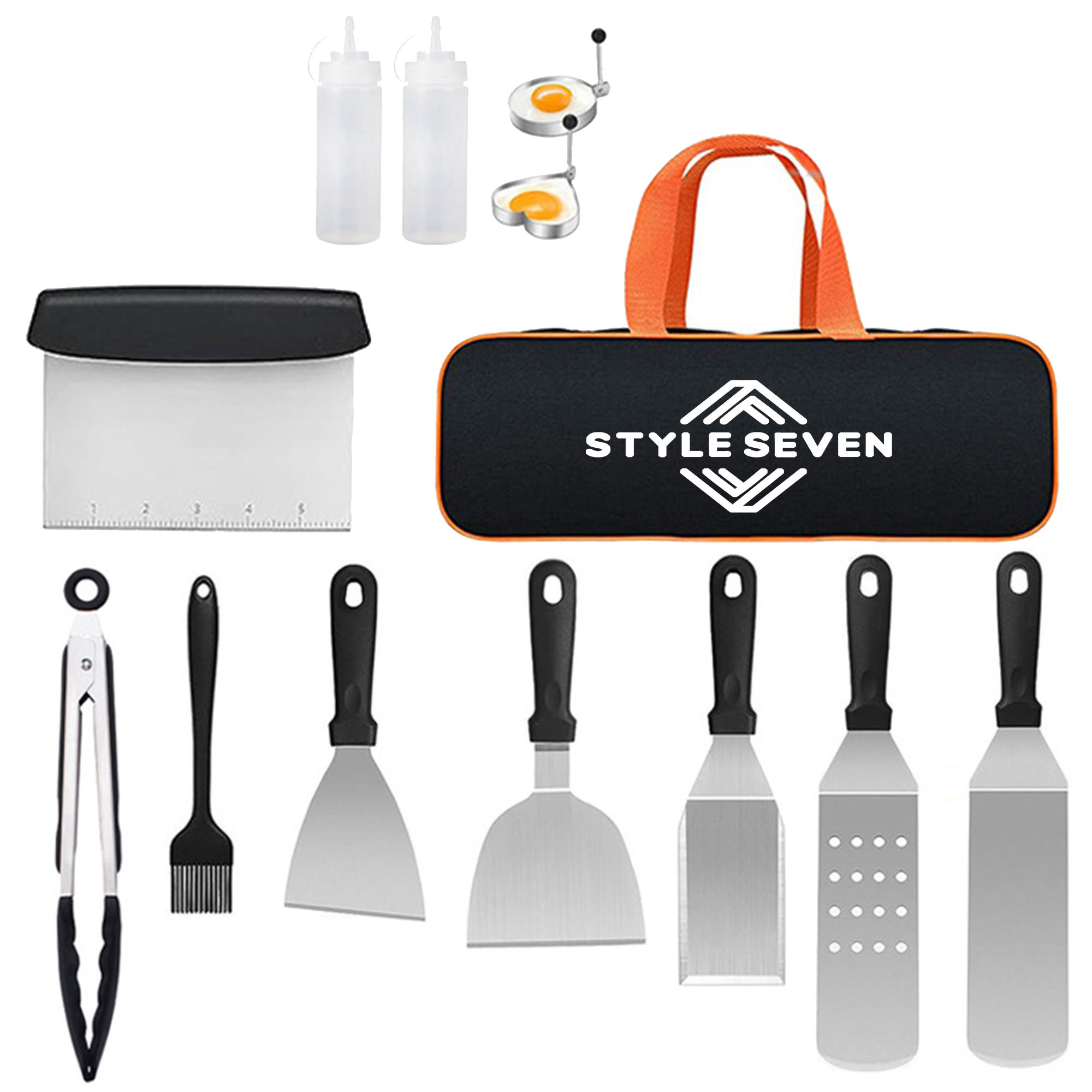 BBQ Accessory Set Stainless Steel With Plastic Handle 1