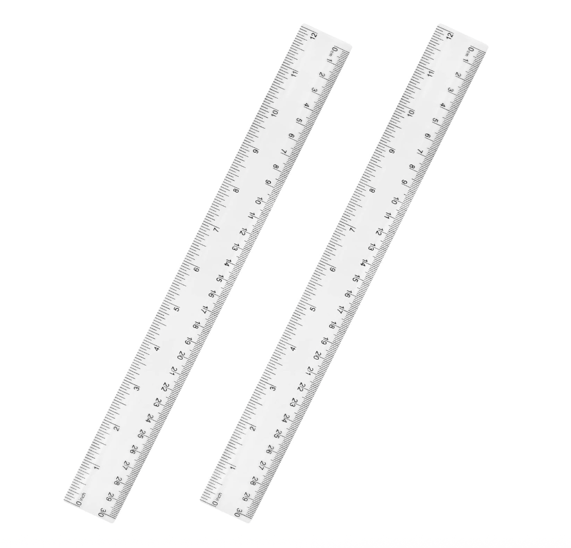 Imprinted Plastic Ruler-12" 1