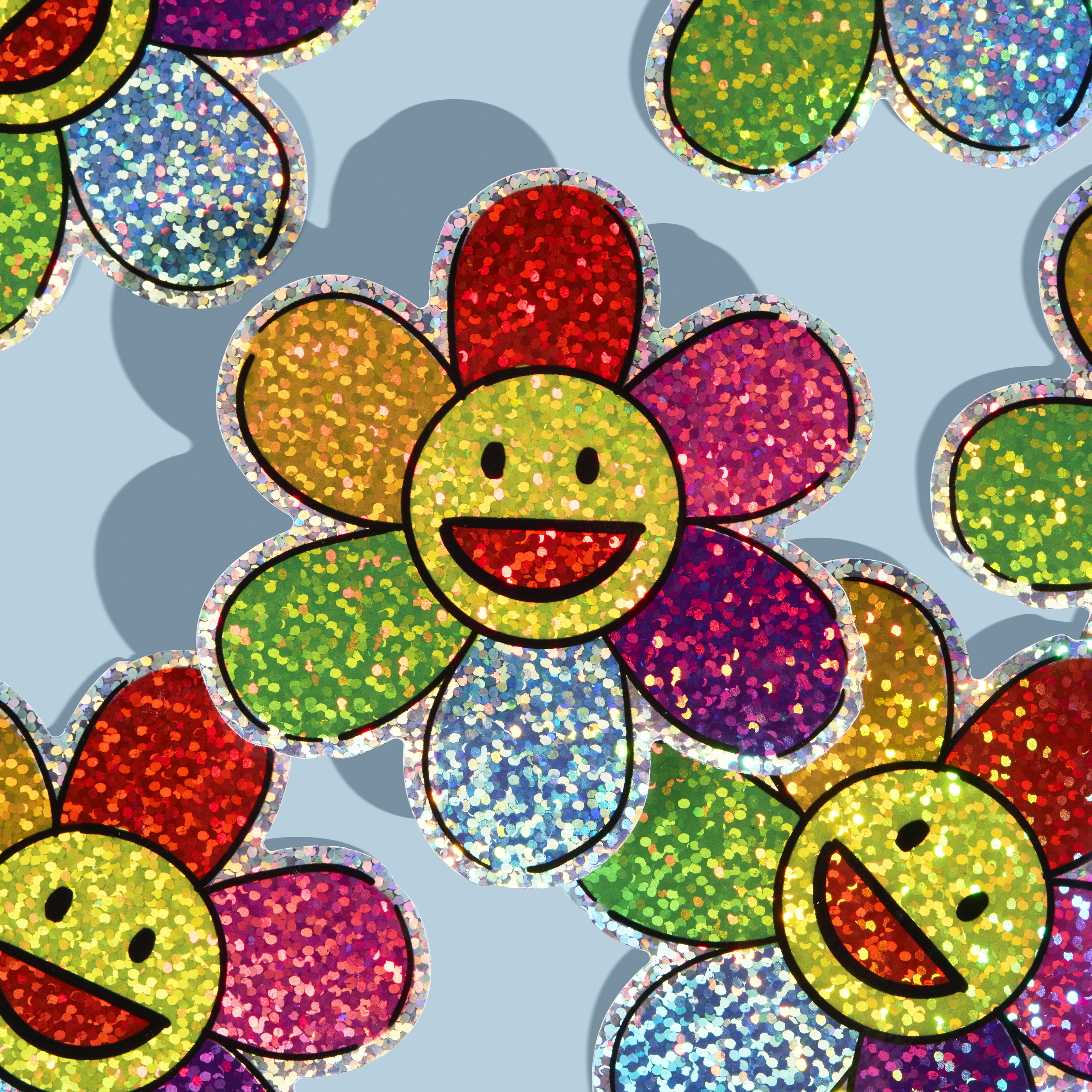 3"x3" Custom Glitter Stickers 2