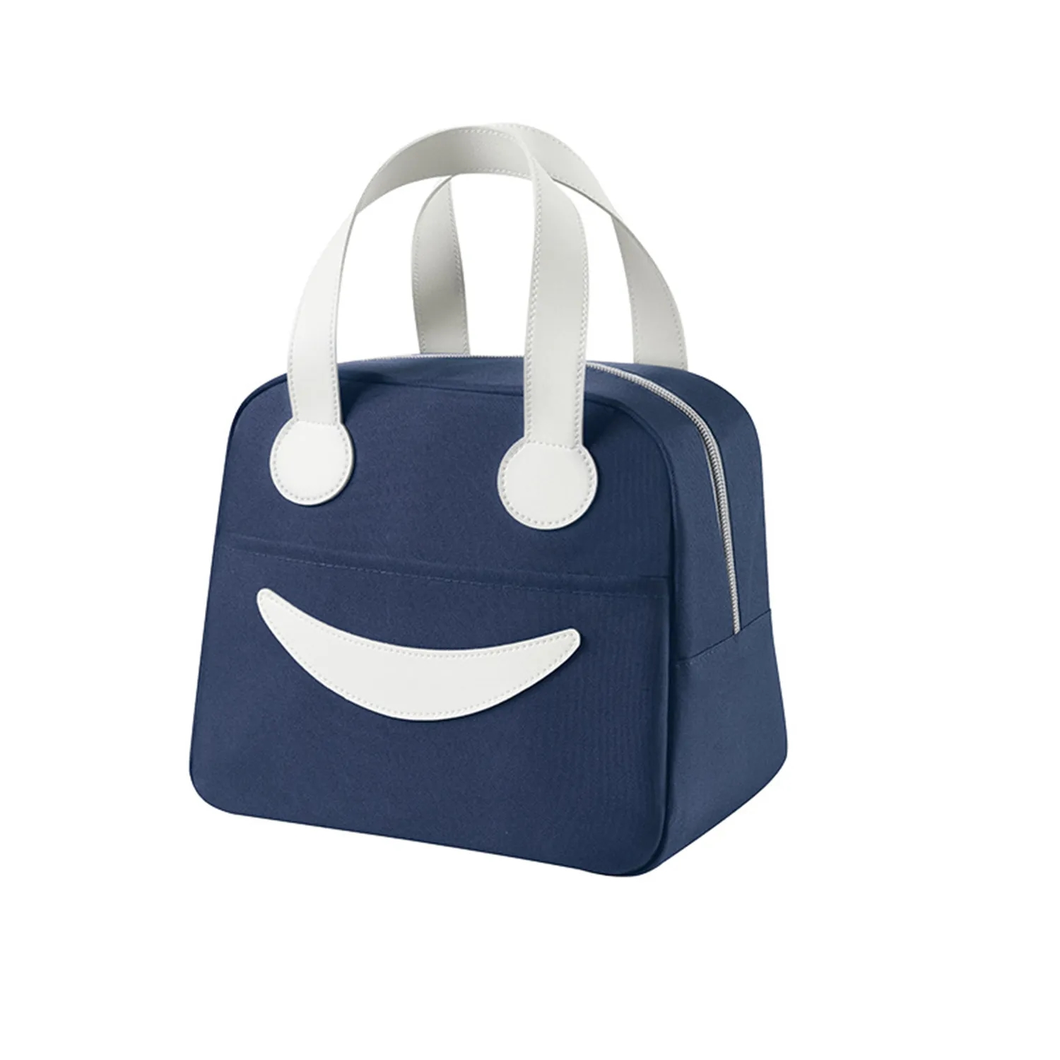 Smile Face Insulated Lunch Bento Box Shopping Bag 5