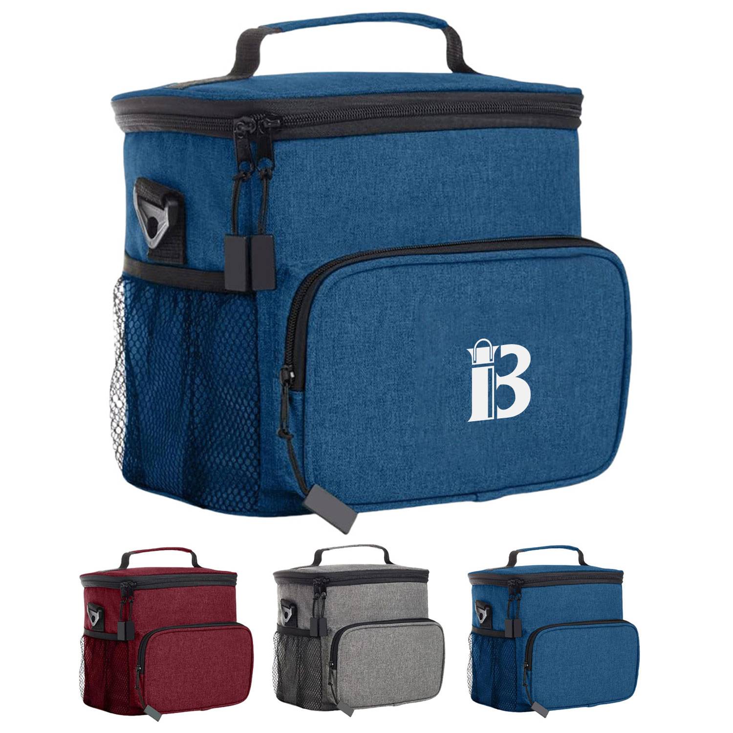 15L Oxford Insulated Cooler Bag w/ Handle for Outdoor Picnic