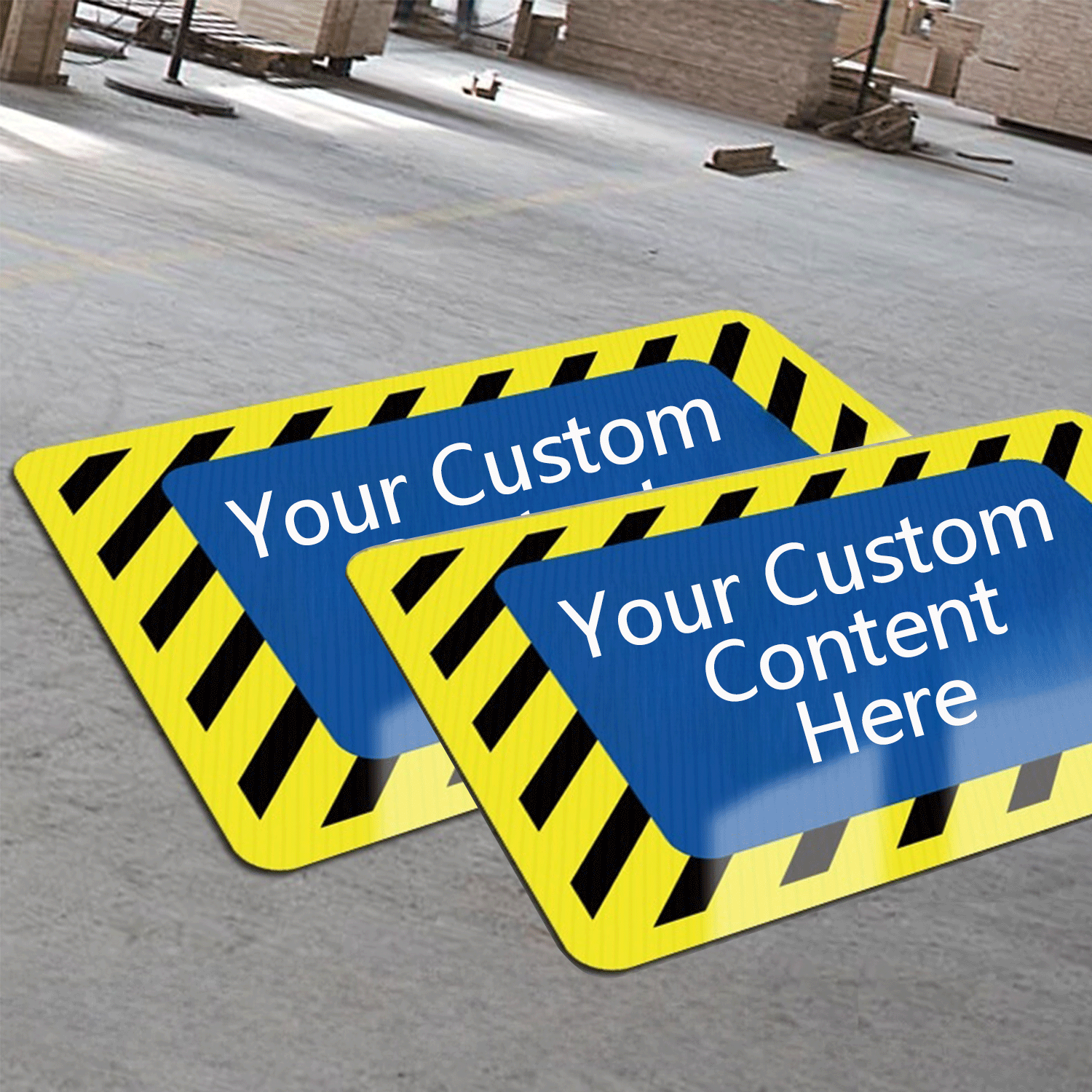 Pvc Road Workshop Factory Warehouse Security Warning Sign 14