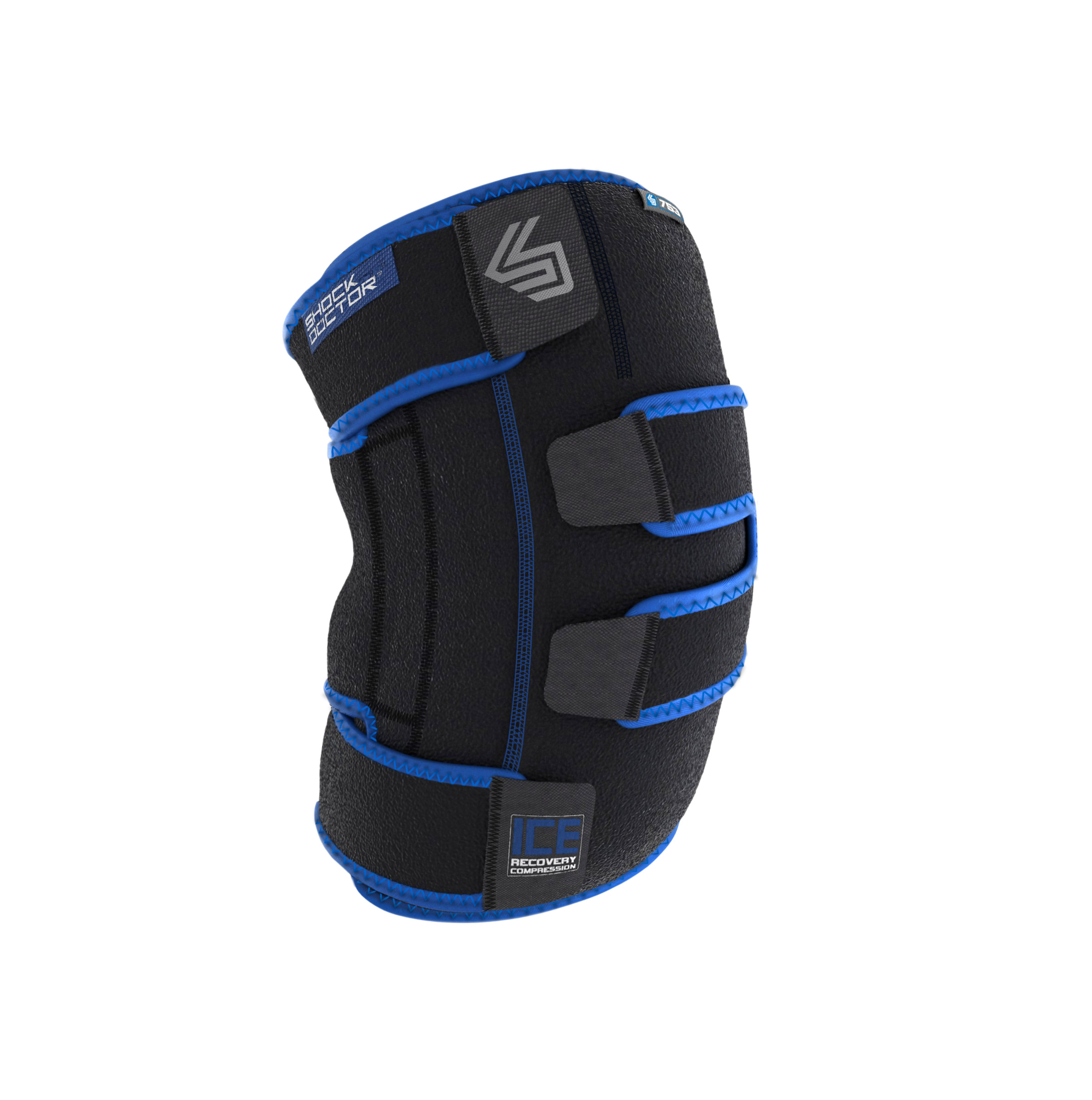 Ice Recovery Comp Knee Wrap Blk 2