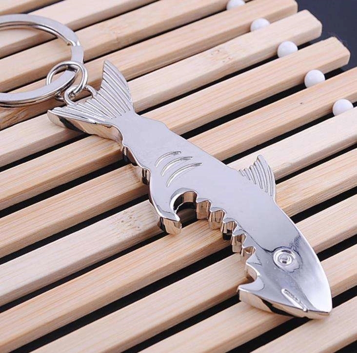 Fish Metal Shark Bottle Opener keychain 3