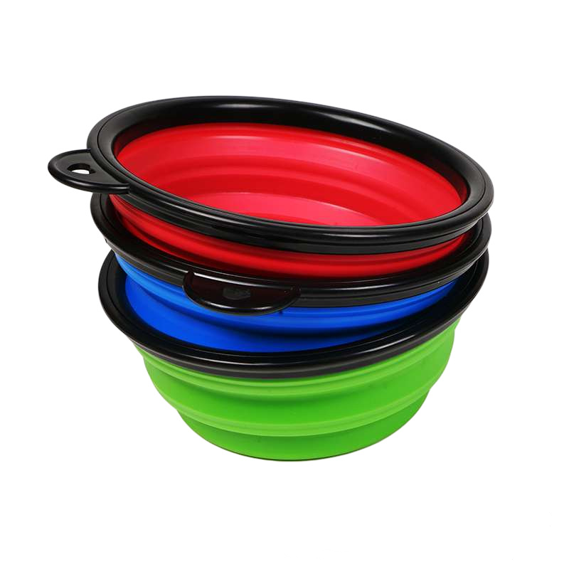 32oz Foldable Silicone Pet Dog Bowl with Carabiner 4