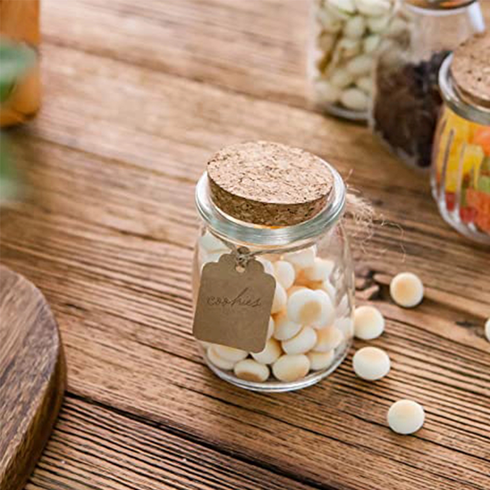 7 Oz Glass Favor Jars With Cork Lids 4