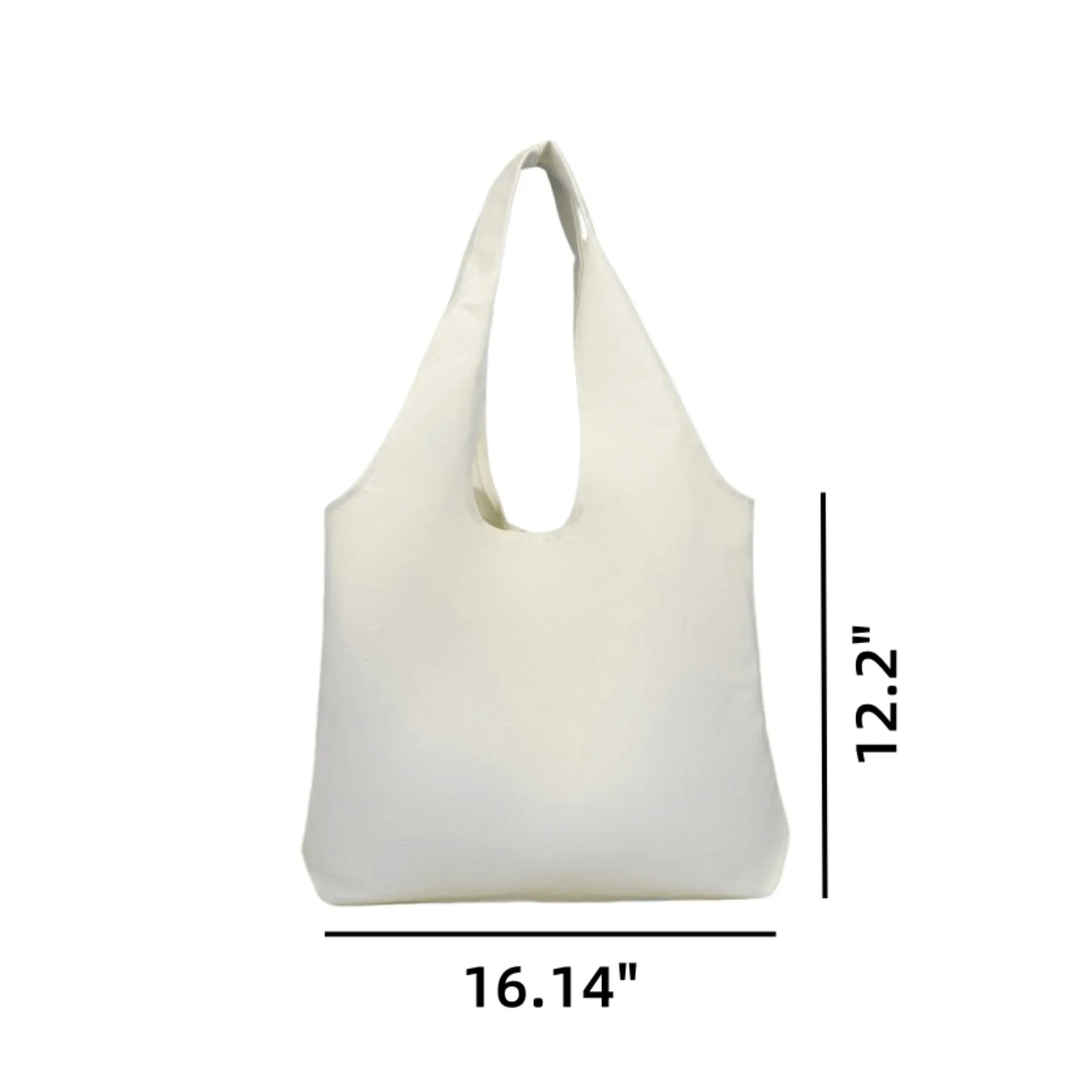 Large Canvas Tote Bag Eco, custom tote bag with logo imprint 2