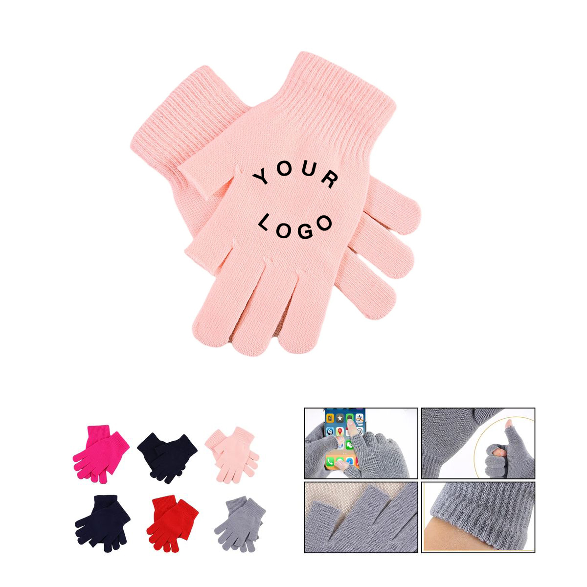 Knitted Fingerless Gloves for Winter Warmth 2