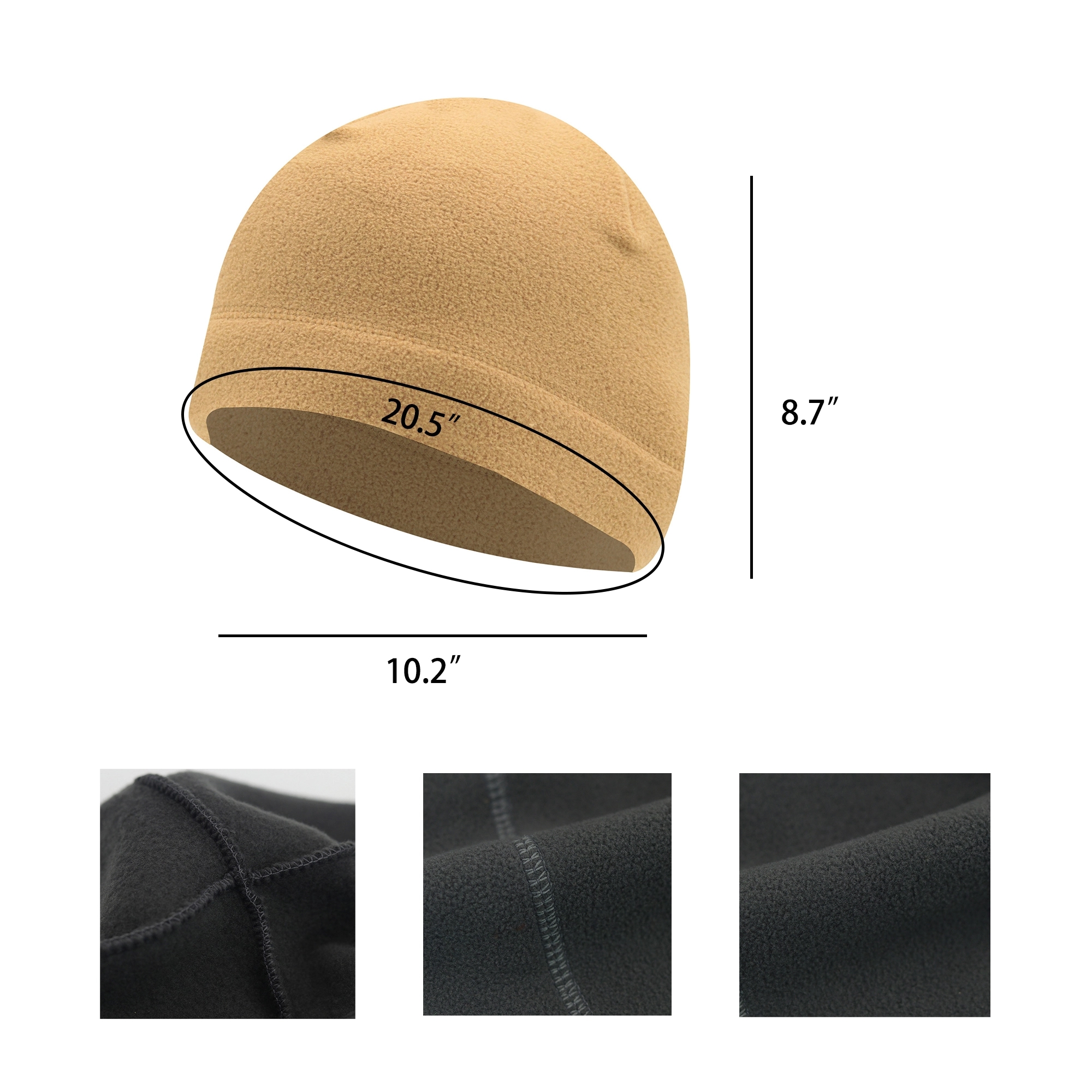 Polar Fleece Beanie Hat 5