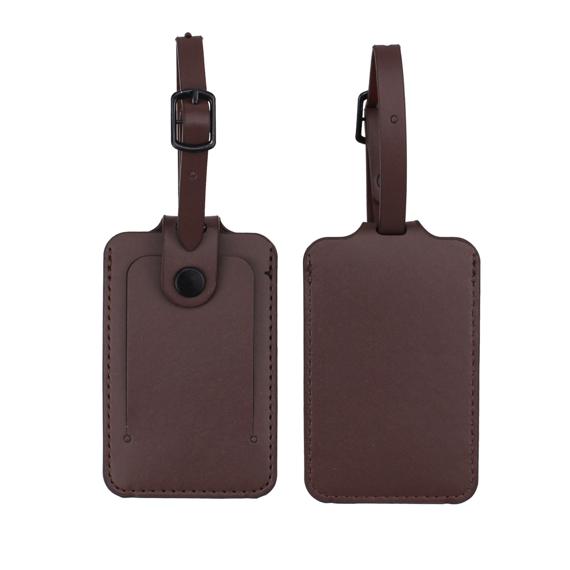 PU Snap Button Luggage Tag 4