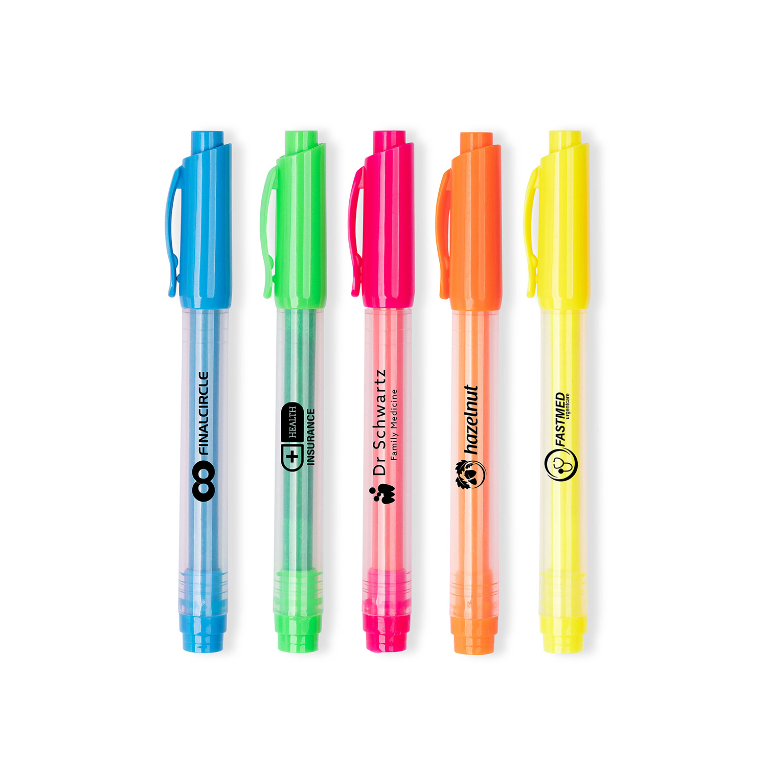 Dri Mark® Neon Clip Cap Translucent Highlighter 11