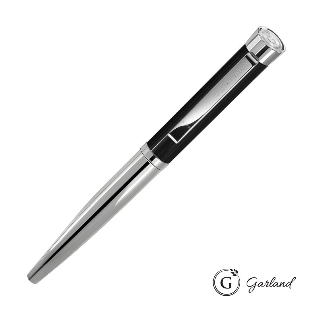 Garland® Executive Emblem Monogram Rollerball Pen - Chrome 2