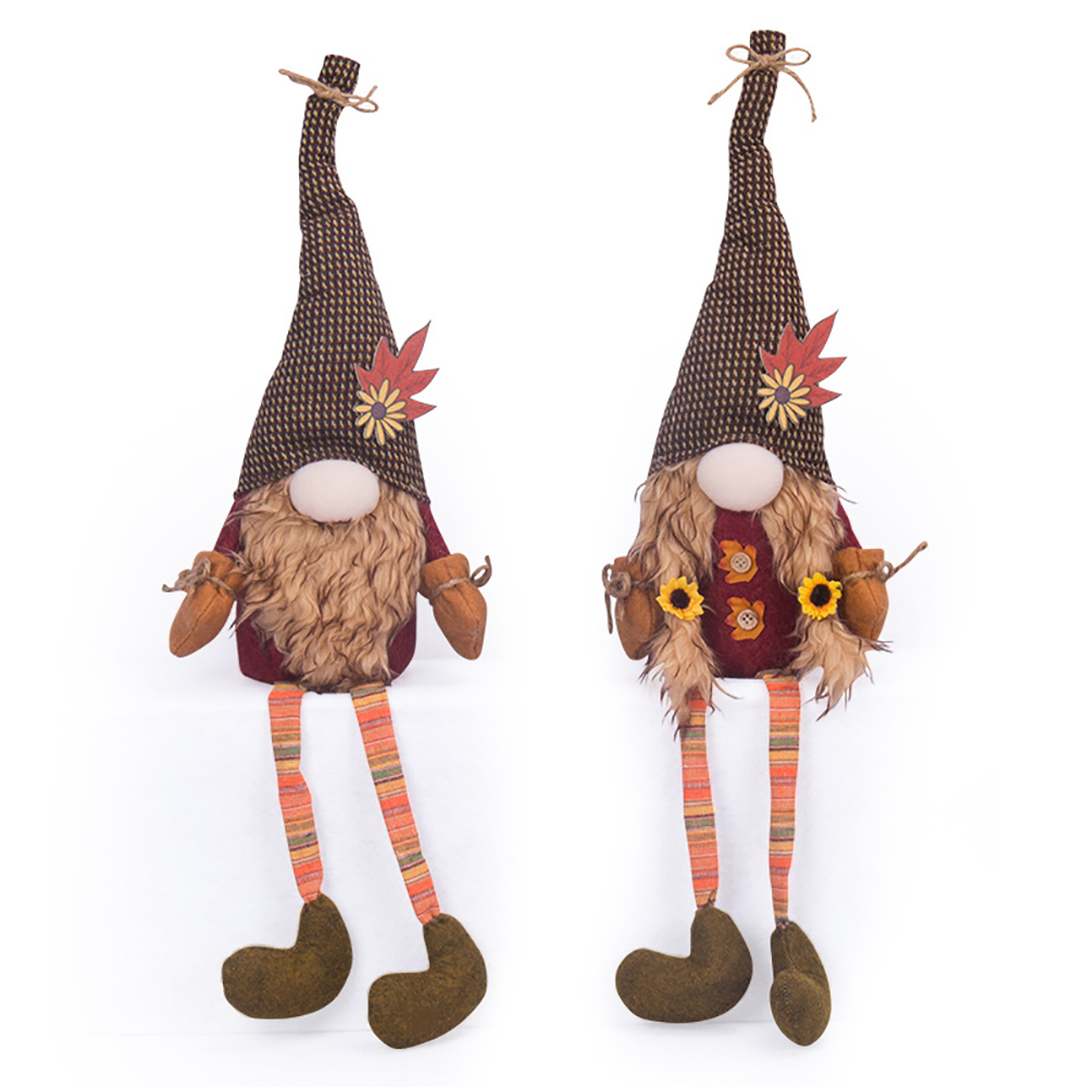 Thanksgiving Maple Leaf Long Leg Harvest Festival Doll