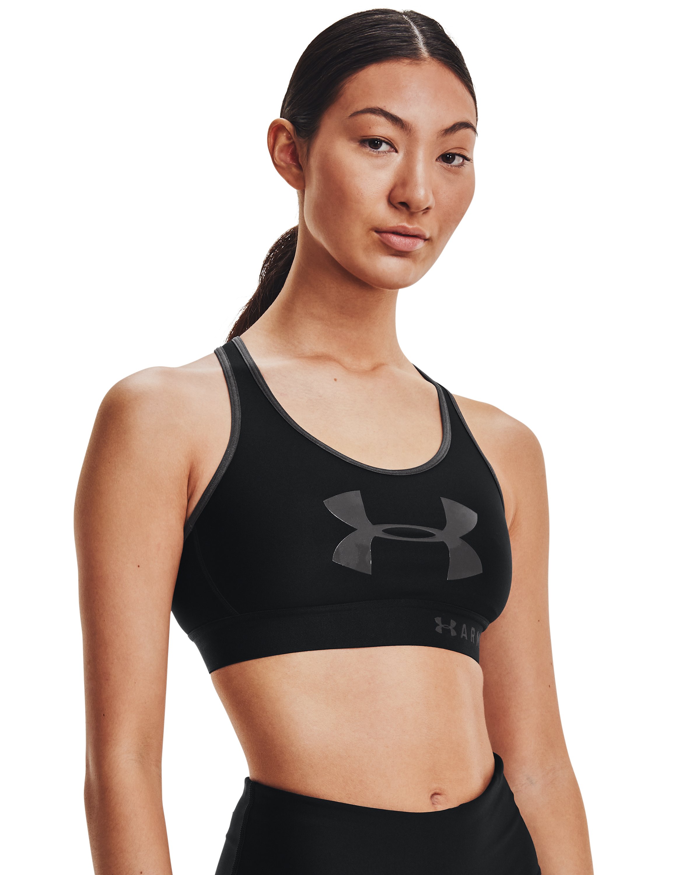Armour Mid Keyhole Graphic Women's Sports Bra 5